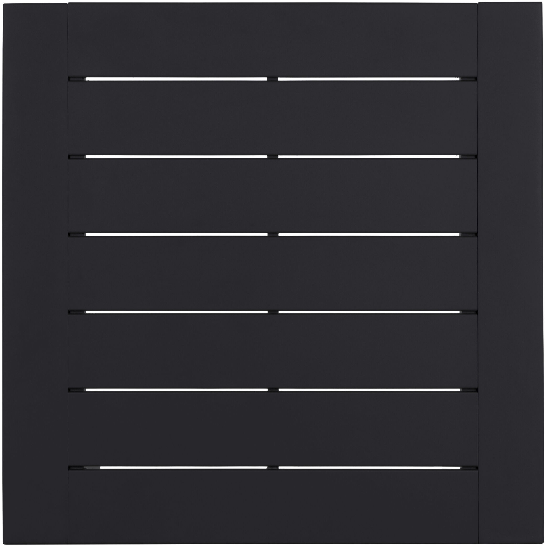 Merano 37 X 30 inch Black Outdoor Dining Table